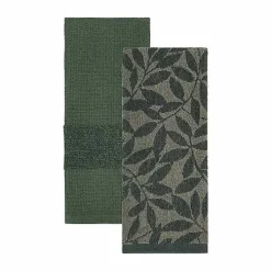 Food Network Jacquard Leaves Kitchen Towel 2-Pk.