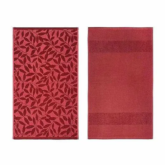 Food Network Jacquard Leaves Kitchen Towel 2-Pk.
