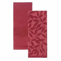 Food Network Jacquard Leaves Kitchen Towel 2-Pk.