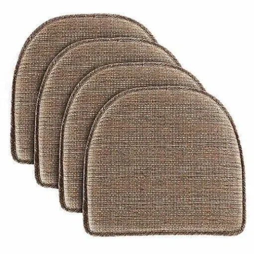 Food Network Kahuna Multi-Stripe Chair Pad 4-Pack