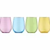 Food Network Kalindi 4-Pc. Stemless Wine Glass Set