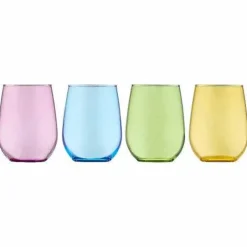 Food Network Kalindi 4-Pc. Stemless Wine Glass Set