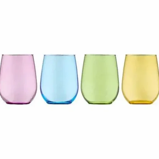 Food Network Kalindi 4-Pc. Stemless Wine Glass Set