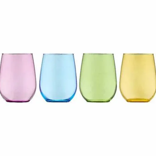 Food Network Kalindi 4-Pc. Stemless Wine Glass Set