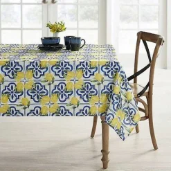 Food Network Modern Charm Lemon Tablecloth