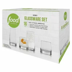 Food Network Niko 16-Pc. Beverage Set