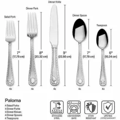 Food Network Paloma 20-Pc. Flatware Set