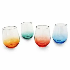 Food Network 4-Pc. Acrylic Ombre Stemless Wine Set