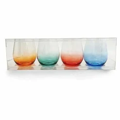 Food Network 4-Pc. Acrylic Ombre Stemless Wine Set