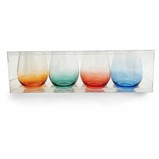 Food Network 4-Pc. Acrylic Ombre Stemless Wine Set