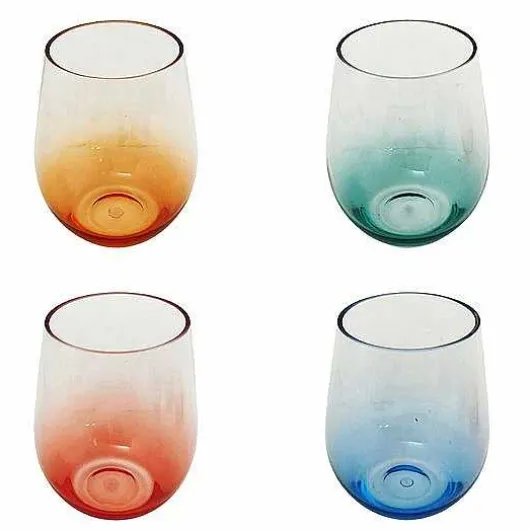 Food Network 4-Pc. Acrylic Ombre Stemless Wine Set