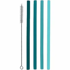 Food Network 5-Pc. Aqua Smoothie Straw Set