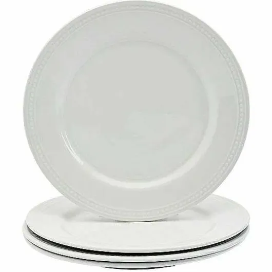 Food Network 4-Pc. Beaded Dinner Plate Set