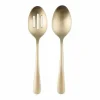 Food Network 2-Pc. Classic Champagne Serving Spoon & Slotted Spoon Set