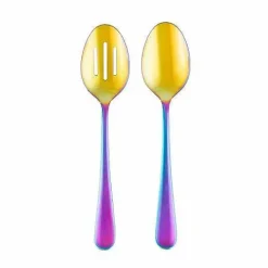 Food Network 2-Pc. Classic Rainbow Serving Spoon & Slotted Spoon Set