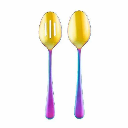 Food Network 2-Pc. Classic Rainbow Serving Spoon & Slotted Spoon Set