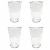 Food Network 4-Pc. Clear Textured Acrylic Highball Glass Set