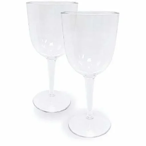 Food Network 2-Pc. Clear Textured Acrylic Wine Glass Set