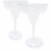 Food Network 2-Pc. Clear Textured Acrylic Margarita Glass Set