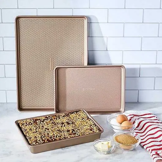 Food Network 3-Pc. Essential Textured Bakeware Set