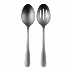 Food Network 2-Pc. Flat Iron Serving Spoon & Slotted Spoon Set