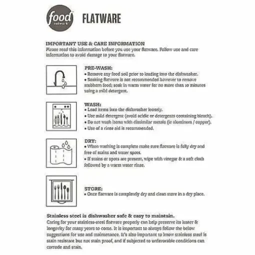 Food Network 4-Pc. Flat Iron Dinner Fork Set