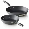 Food Network 2-Pc. Hard-Anodized Skillet Set
