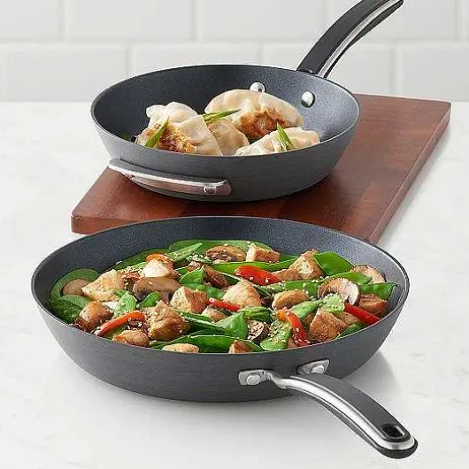 Food Network 2-Pc. Hard-Anodized Skillet Set