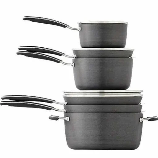 Food Network 10-Pc. Hard-Anodized Nonstick Cookware Set