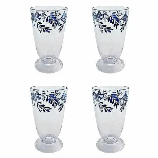 Food Network 4-Pc. Mediterranean Acrylic Highball Glass Set