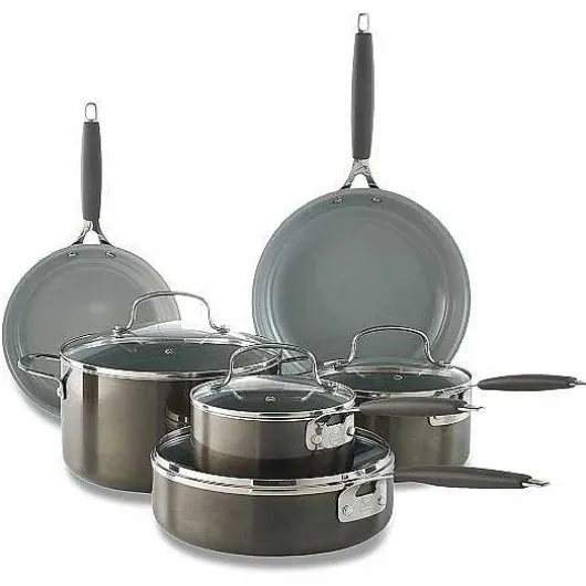 Food Network 10-Pc. Nonstick Ceramic Cookware Set