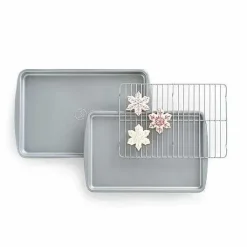 Food Network 3-Pc. Nonstick Cookie Sheet Set With Cooling Rack