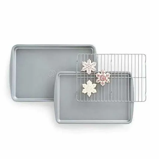 Food Network 3-Pc. Nonstick Cookie Sheet Set With Cooling Rack