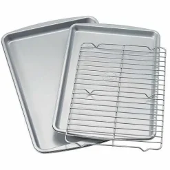 Food Network 3-Pc. Nonstick Cookie Sheet Set With Cooling Rack