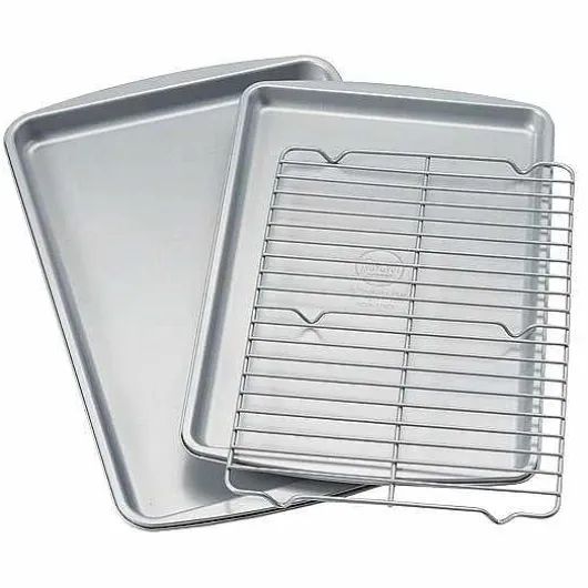 Food Network 3-Pc. Nonstick Cookie Sheet Set With Cooling Rack