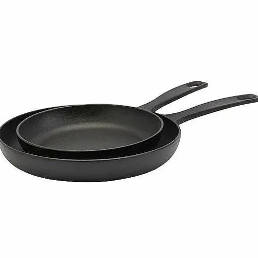 Food Network 2-Pc. Pre-Seasoned Cast-Iron Skillet Set