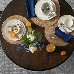 Food Network 4-Pc. Round Jute Placemat Set