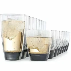 Food Network 16-Pc. Smoke Glassware Set