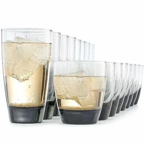 Food Network 16-Pc. Smoke Glassware Set