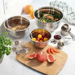 Food Network 3-Pc. Stainless Steel Mixing Bowl Set