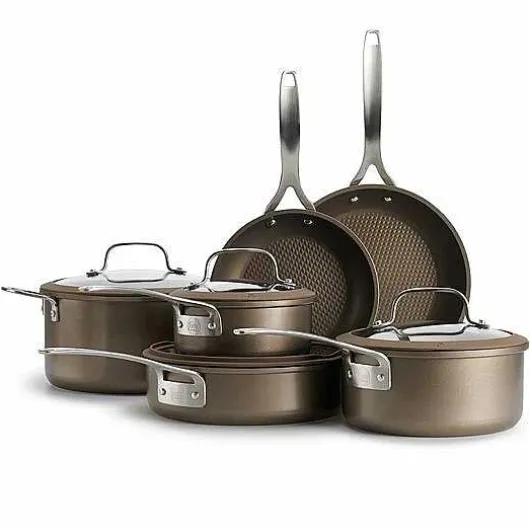 Food Network 10-Pc. Textured Titanium Nonstick Cookware Set