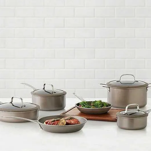 Food Network 10-Pc. Textured Titanium Nonstick Cookware Set