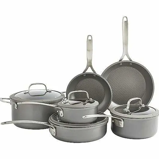 Food Network 10-Pc. Textured Titanium Nonstick Cookware Set