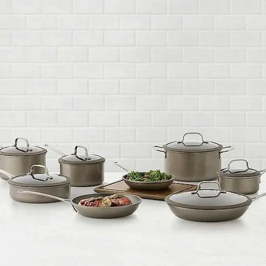 Food Network 14-Pc. Textured Titanium Nonstick Cookware Set