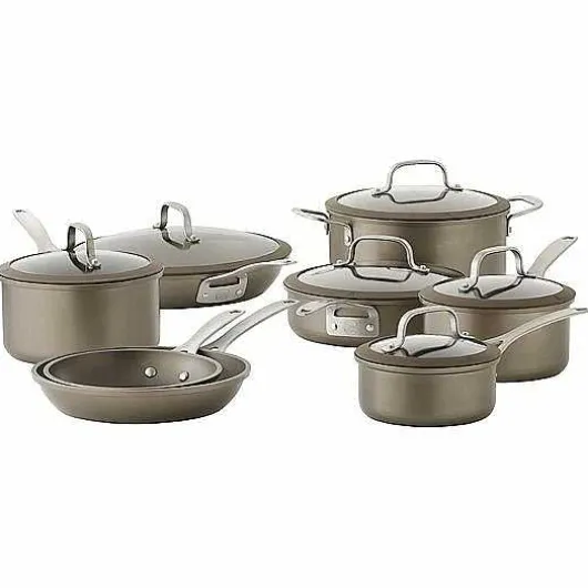Food Network 14-Pc. Textured Titanium Nonstick Cookware Set