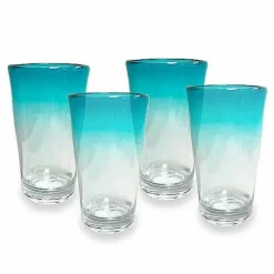 Food Network 4-Pc. Turquoise Ombre Acrylic Highball Glass Set