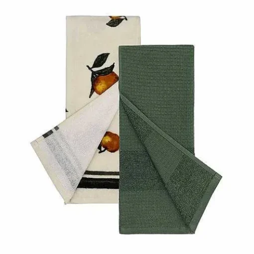 Food Network Pear Oil Painting Kitchen Towel 2-Pk.