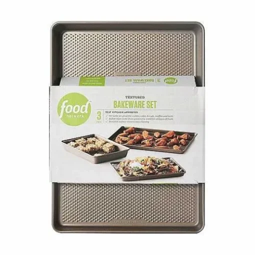 Food Network Performance Series Textured Nonstick 3-Pc. Bakeware Set