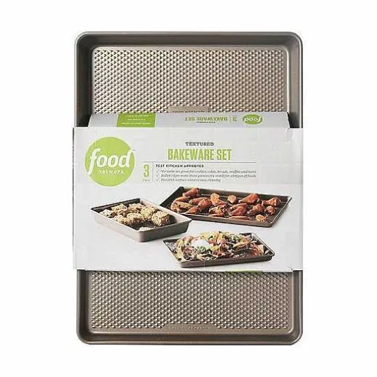 Food Network Performance Series Textured Nonstick 3-Pc. Bakeware Set