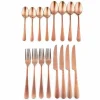 Food Network 16-Piece Classic Copper Flatware Set